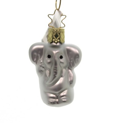 Inge Glas 2.25" Gentle Giant Ornament Elephant Africa Christmas  -  Tree Ornaments