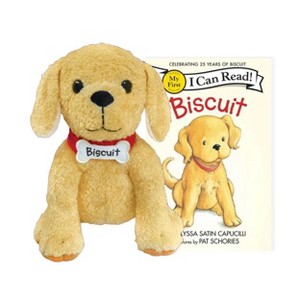 MerryMakers Biscuit the Little Yellow Puppy with Paperback Book - 1 of 3