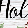 HomeRoots Happy Holiday White Framed Print Wall Art - 4 of 4