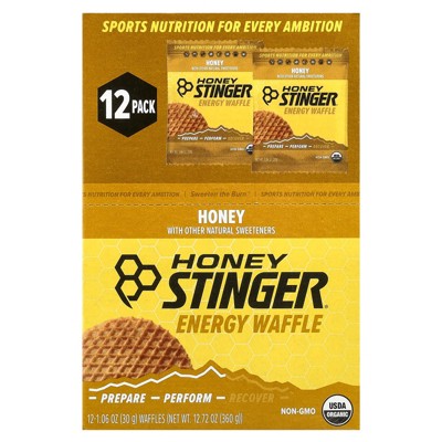 Honey Stinger Energy Waffle, Honey , 12 Waffles, 1.06 oz (30 g) Each