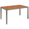 vidaXL Garden Dining Set Grey - 3 of 4