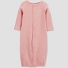Carter's Just One You® Baby Girls' 2pc Heart Converter NightGown - Pink 9M - 2 of 3