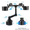 iMountek"360° Rotating Car Cup Holder Expander with Tray, Bottle Holder & Phone Slot - Multifunctional Mount"Black - 3 of 4