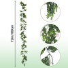 Unique Bargains Home Artificial Green Vines Plants Hanging 72" 4 Pcs - 2 of 4