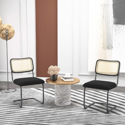 Set of 4/Set of 2 Accent Dining Chair, Rattan Chair for Dining room, Living room-ModernLuxe