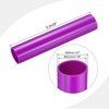 Unique Bargains Water Plumb DIY Crafts High Impact Rigid Round Pipes 8" Length ID 1.39" OD 1.57" Purple - 2 of 4