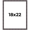 PosterPalooza | Slim Profile Brown Picture Frame - UV Acrylic, Foam Board Backing, Hanging Hardware - 2 of 4
