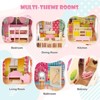 Costzon Dollhouse, Toy Family House with 15 Furniture Pieces & Accessories, Cottage Playhouse Set for Toddlers, Nursery, Gift for Girls & Boys 3+ - 4 of 4