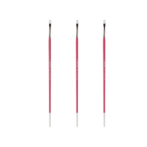 Creative Mark Pro White Soft Filament Acrylic Paint Brushes - Bright  Sets of 2 - Versatile Synthetic Brushes for Acrylic Painting , Gouache, Oils & - 1 of 4