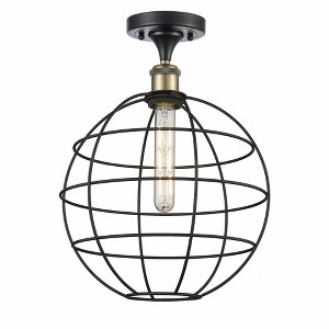 Lake Placid - 1 Light Semi-Flush Mount In Industrial Style-16 Inches Tall and 12 Inches Wide - 1 of 1