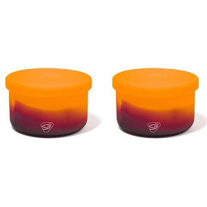 Silipint: Silicone 20oz Lidded Bowls: 2 Pack Sun Storm - 1 of 4