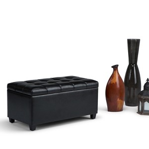 NicBex 33.3" Storage Bench Rectangle Footstool Small Ottoman Bench for Bedroom, Entryway - 1 of 4