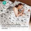 100% Cotton Sheets Bed Set,Ultra Soft & Comfort Brushed Cotton Sheet with Deep Pocket up to 16" - 2 of 4