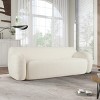 81" Cloud Compression Sofa Lazy Boy Sofas Curved Couch Sofa Minimalist Design 3-Seater Sofa For Living Rooms,Bedrooms,Apartments-Cuddlewood - 2 of 4