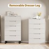 homfan 5 Dresser for Bedroom,50" Tall Dresser,Freestanding Vertical Drawer with Storage,Wooden Closet Chest Storage for Living Room, Hallway, Entryway - 3 of 4