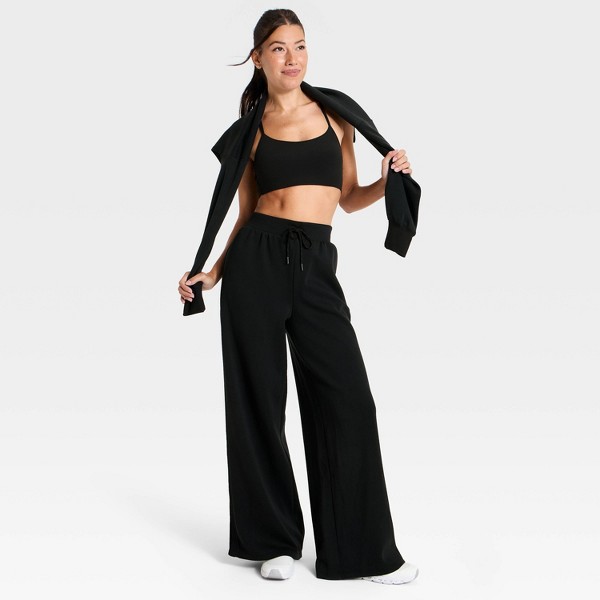 Pantalones de chándal de pata ancha de piqué ligero para mujer - All In Motion™ 3