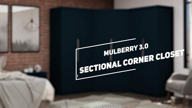 Set of 3 Mulberry 3.0 Sectional Corner Closet - Manhattan Comfort, 2 of 12, play video