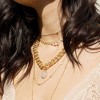 Crystal Disc Charm and Chain Necklace - Ettika - 3 of 3