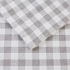 NicBex 3/4 PCS Sheet Set,Gray Herringbone Check Bedding Set with 1 Flat Sheet,1 Fitted Sheet,1 Pillowcase,Bed Sheets for Women,Men,Kids,Teens - 3 of 4