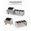 110” Wooden Chicken Coop, Poultry Cage with Waterproof Roof, Run, Nesting Box, Pull Out Trays and Ramp - 2 of 4