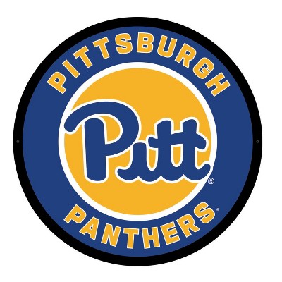 Evergreen Ultra-Thin Edgelight LED Wall Decor, Round, University of Pittsburgh- 23 x 23 Inches Made In USA
