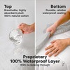 2-Pack Protect+ Waterproof Crib Mattress Protector Covers, Mavy Quilted Cotton Baby Mattress Topper, Toddler Crib Sheets - 4 of 4