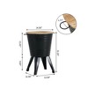 End Table Set Of 2 With Hidden Storage Compartment, Round Accent Side Table, Coffee Table - 4 of 4