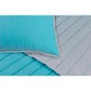 Brandon 200-Thread Count Cotton Reversible Quilt Set with Embroidery by Blue Nile Mills - 2 of 2