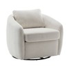 Modern Cozy Barrel Swivel Chair - WOVENBYRD - 2 of 4