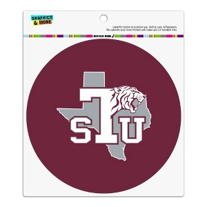 Texas Southern University Primary Logo Automotive Car Refrigerator Locker Vinyl Circle Magnet - 1 of 4