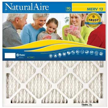 NaturalAire 20 in. W X 30 in. H X 1 in. D Polyester Synthetic 13 MERV Pleated Air Filter (Pack of 12)