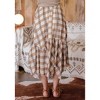 Women's Unmatched Plaid Ruffle Midi Skirt - Blu Pepper - 3 of 3