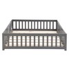 Kumasinova Full Size Montessori Floor Bed with Slats,Guardrails&Gate,Solid Wood Kids Floor Bed for Girls&Boys,Safe&Formaldehyde-Free - 4 of 4