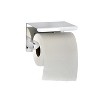 Alpine Industries Toilet Paper Holder with Shelf Storage Rack Single Post Dispenser Chrome (2-Pack) - 3 of 4