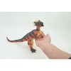 Pachycephalosaurus, thick-headed lizard, Cretaceous Dinosaur, Hand Painted, Educational, Soft Rubber, Realistic Model, Gift,    13 Inches   AR12 B305 - 2 of 4
