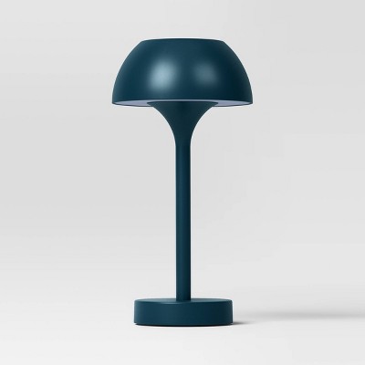 Solar and Rechargeable USB LED Outdoor Table Lamp Teal Blue - Threshold™