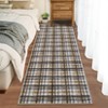 Plaid Washable Rug Area Rug for Bedroom Modern Living Room Rug Non Slip Tartan Large Area Rug Non Shedding Throw Rugs - 3 of 4