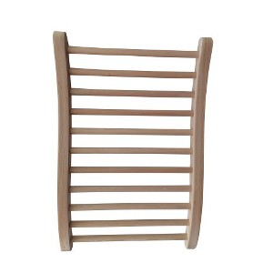 S-Shape Sauna Backrest, Natural Wood Hemlock Sauna Chair For Back Pressure Releasing, Infrared Sauna Accessories For Sauna Room Home Sofa - 1 of 4