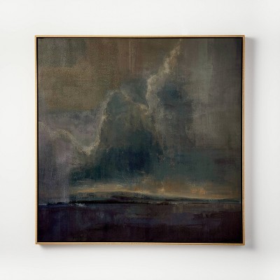 Photo 1 of 36 x 36 Moody Landscape Framed Wall Art - Threshold designed with Studio McGee