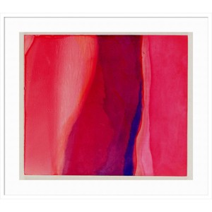 41" x 36" Sari Fish by Charlotte Johnstone Wood Framed Wall Art Print - Amanti Art: Giclee Abstract Decor - 1 of 4