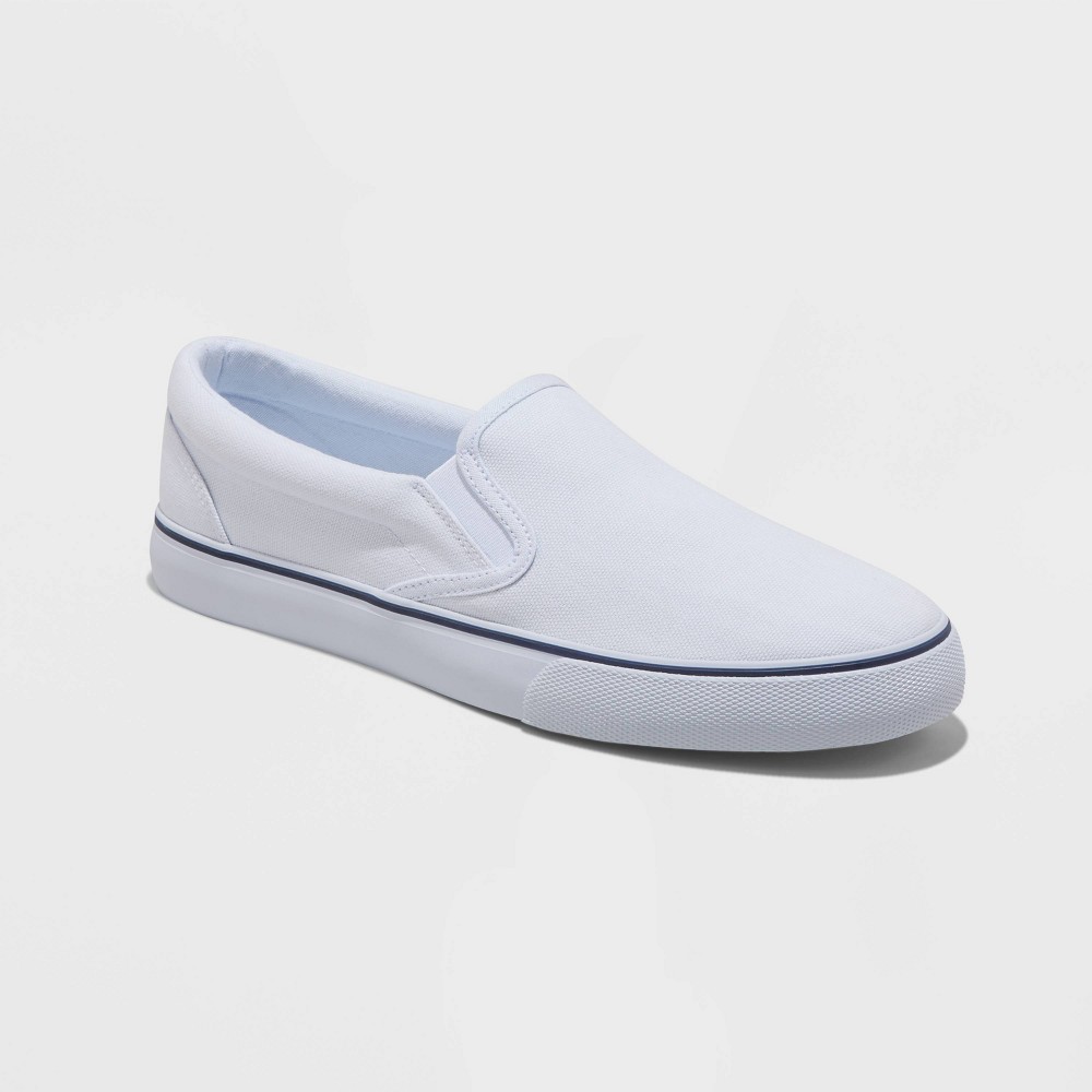 Size 7 Men's Phillip Twin Gore Sneakers - Goodfellow & Co™ White 