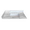 KWPZQEB 22" Bathroom Vanity Top Side Splash, 4" Height Backsplash, for Vanity Top, Carrara white with veins - 3 of 4