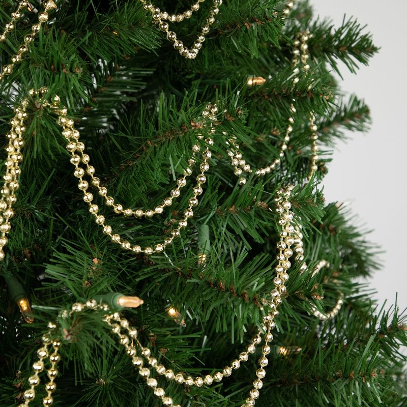 Northlight 15' Gold Lame Beaded Artificial Christmas Garland - Unlit, 3 of 6
