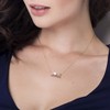 EVERLY JEWELRY | 10K Yellow Gold 7-7.5mm Cultured Freshwater Pearl "LOVE" Pendant with Chain - 17 inch - 2 of 4