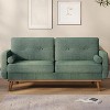 65" Loveseat Sofa, Mid Century Modern Couch Comfy Love Seat Couches for Living Room, 2 Seater Deep Seat Couch Linen Upholstered Couches - 3 of 4
