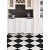 FloorPops 10ct 12"x12" Lawrence Peel and Stick Floor Tiles Black/White: Vinyl Water-Resistant Tile Flooring, Marble Style - 2 of 4