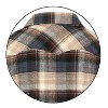 Gioberti Men's Western Brushed Flannel Plaid Checkered Shirt w/ Snap-on Button - 4 of 4