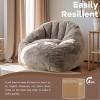 SEVOBAL Sofas High-Density Foam Bean Bag Chair with Armrests for Relaxing in Living Room Bedroom, Brown, 48"*44"*34" - 2 of 4