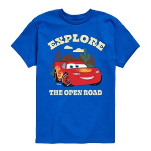 Boys' - Cars - Lightning McQueen Explore The Open Road Short Sleeve Graphic T-Shirt - 1 of 4