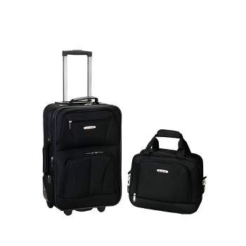 KOOR Set de valises de voyage World soft 2 pièces, noir